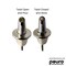 Pouro Wine and Spirits Bottle Pourer Twist to Open and Pour, Twist to Close and Store, Chrome, 2PK 1161 - alternate 3
